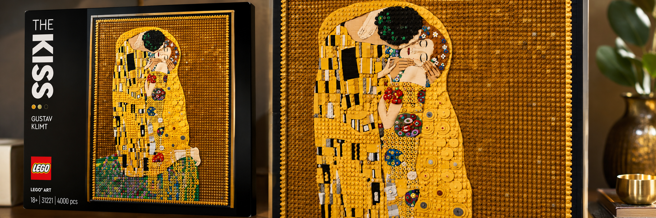 Zestaw LEGO Art 31221 inspirowany obrazem Pocałunek Gustava Klimta